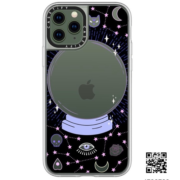 Casetify iPhone 11 Pro Crystal ball on black / mystical, magical, dreamy pattern - Picture 4 of 13